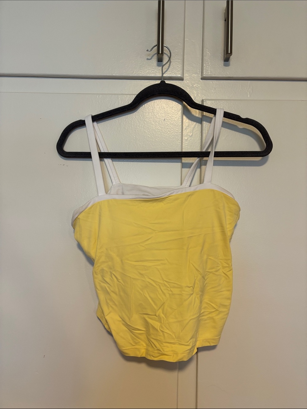 Butter yellow workout top